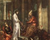 雅格布罗布斯提丁托列托 - Christ before Pilate